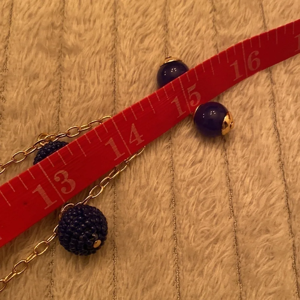 NWT J. Crew Blue Bead Necklace